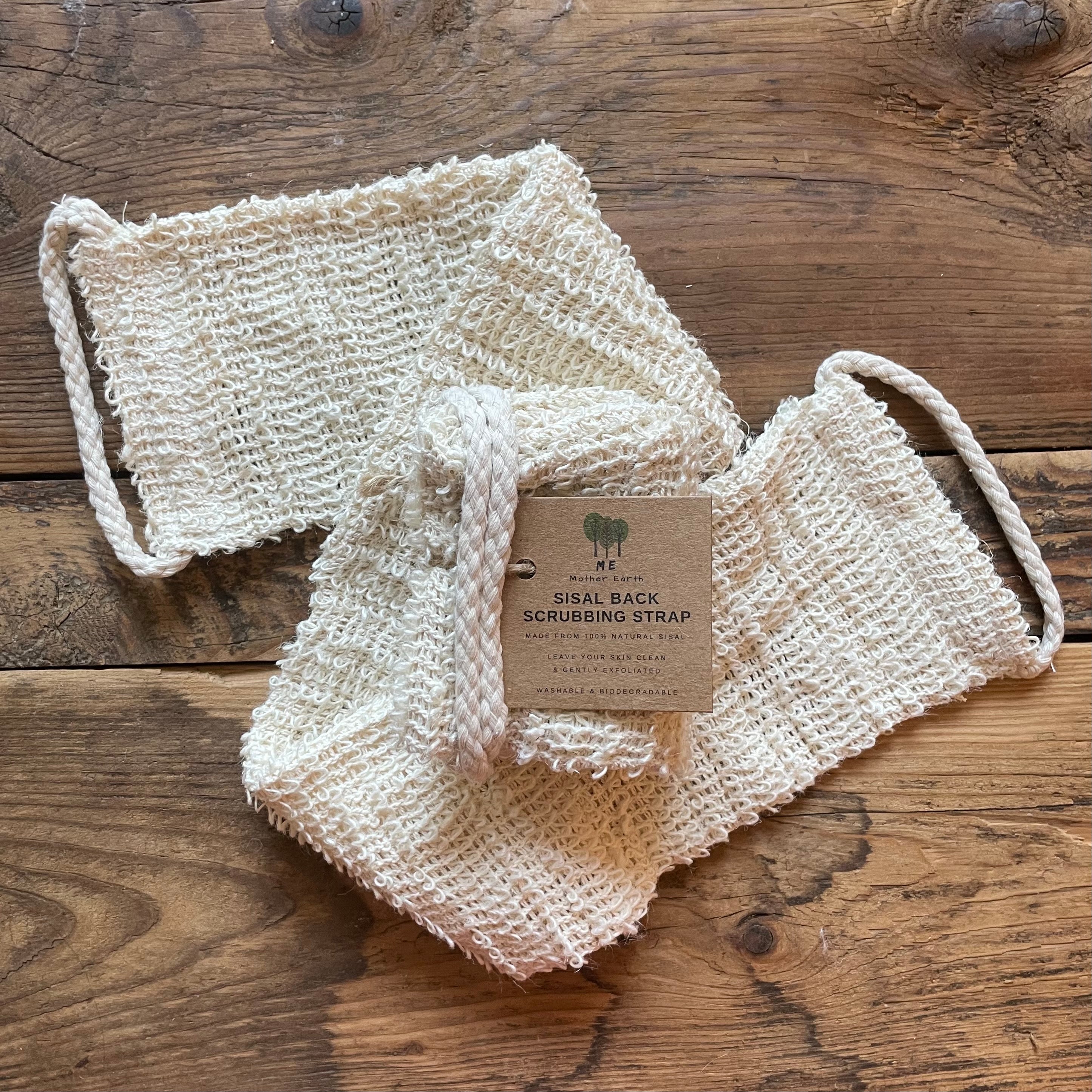 Sisal Back Scrubbing Strap