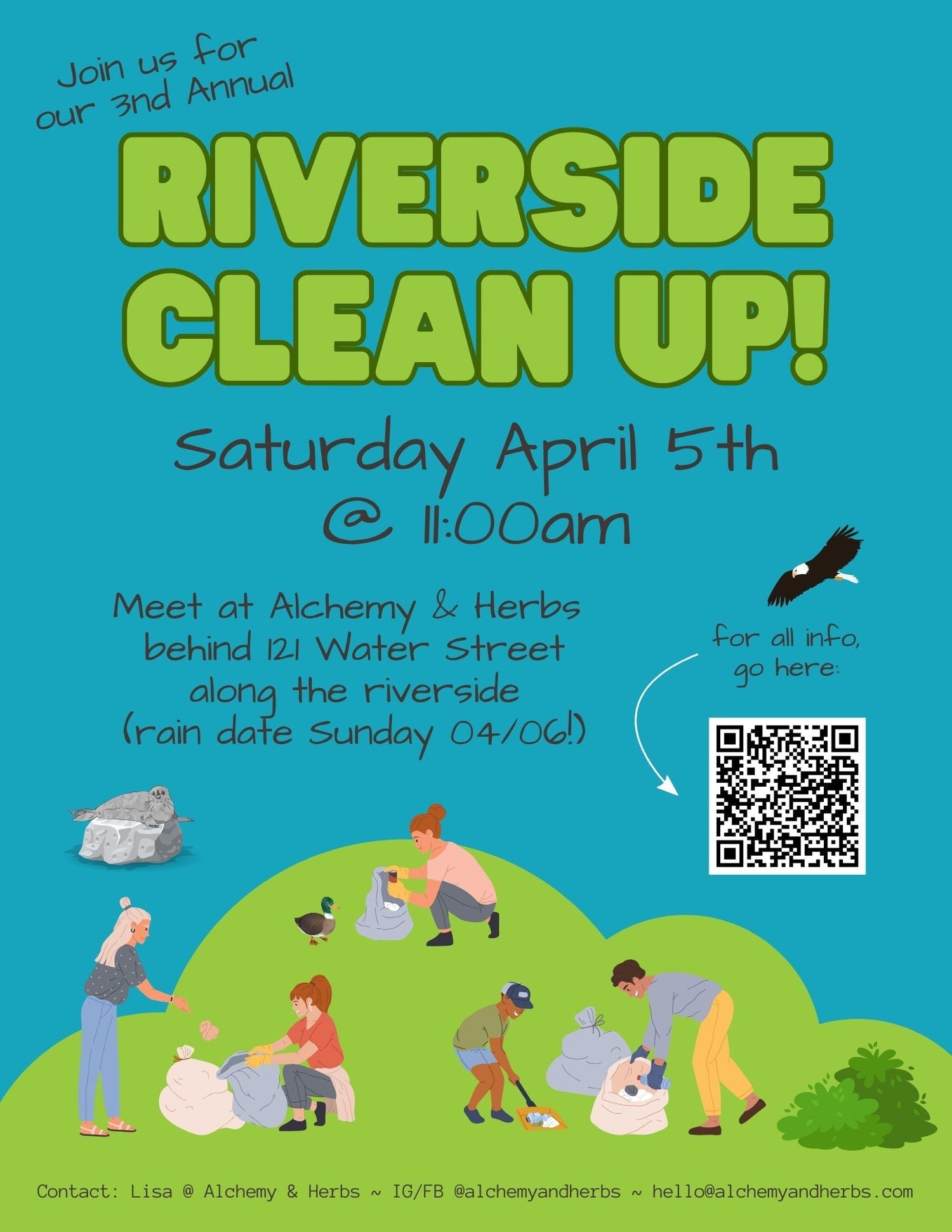 3rd Annual Riverside Cleanup