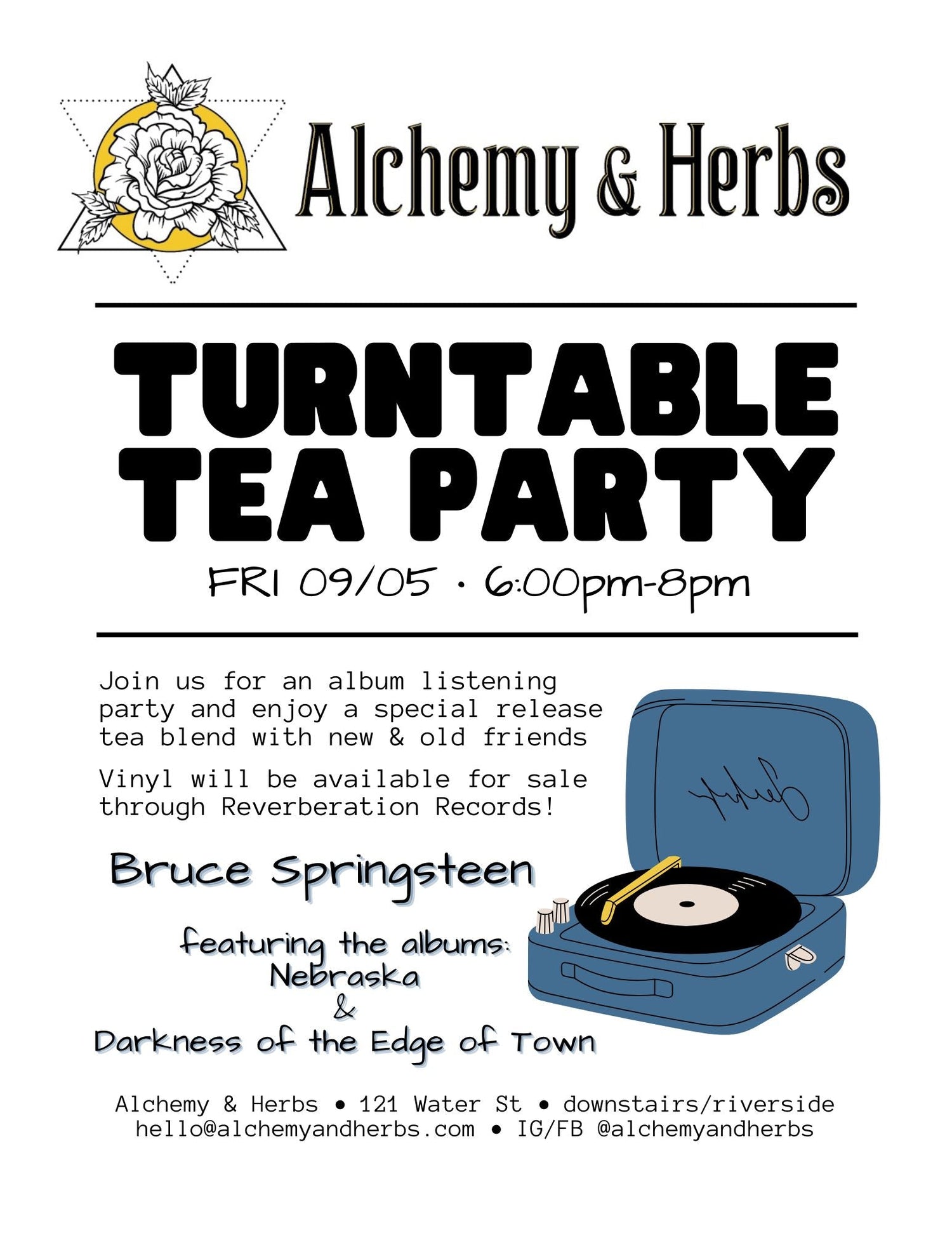 Turntable Tea Party featuring Bruce Springsteen