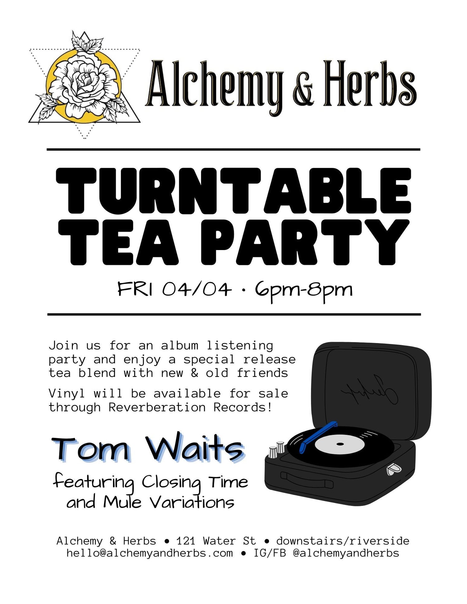 Turntable Tea Party - Tom Waits