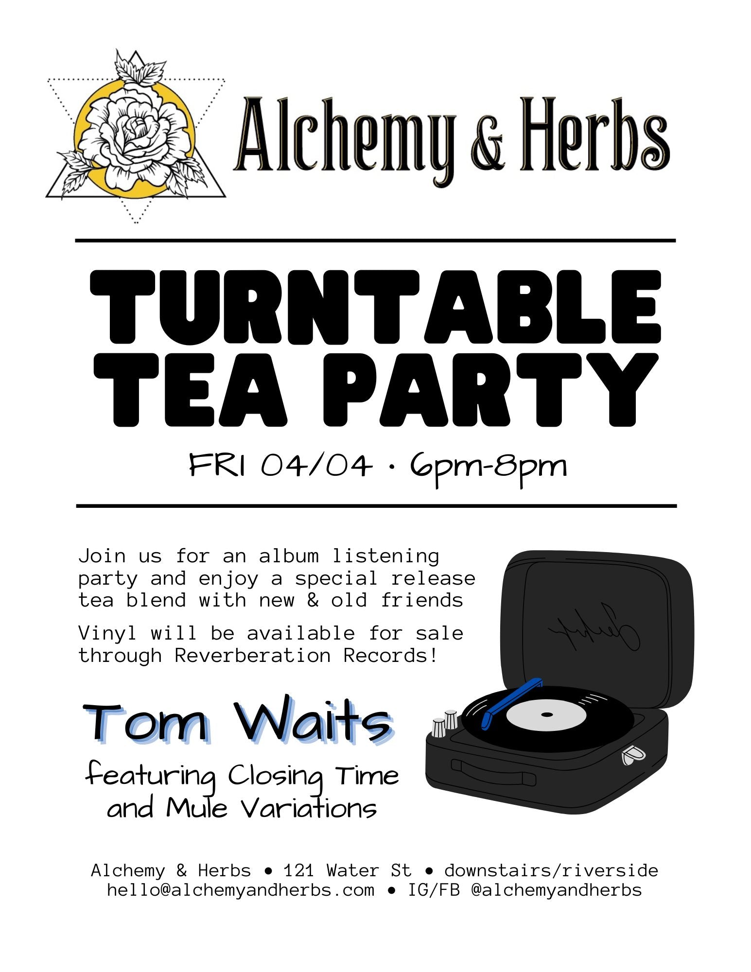 Turntable Tea Party - Tom Waits